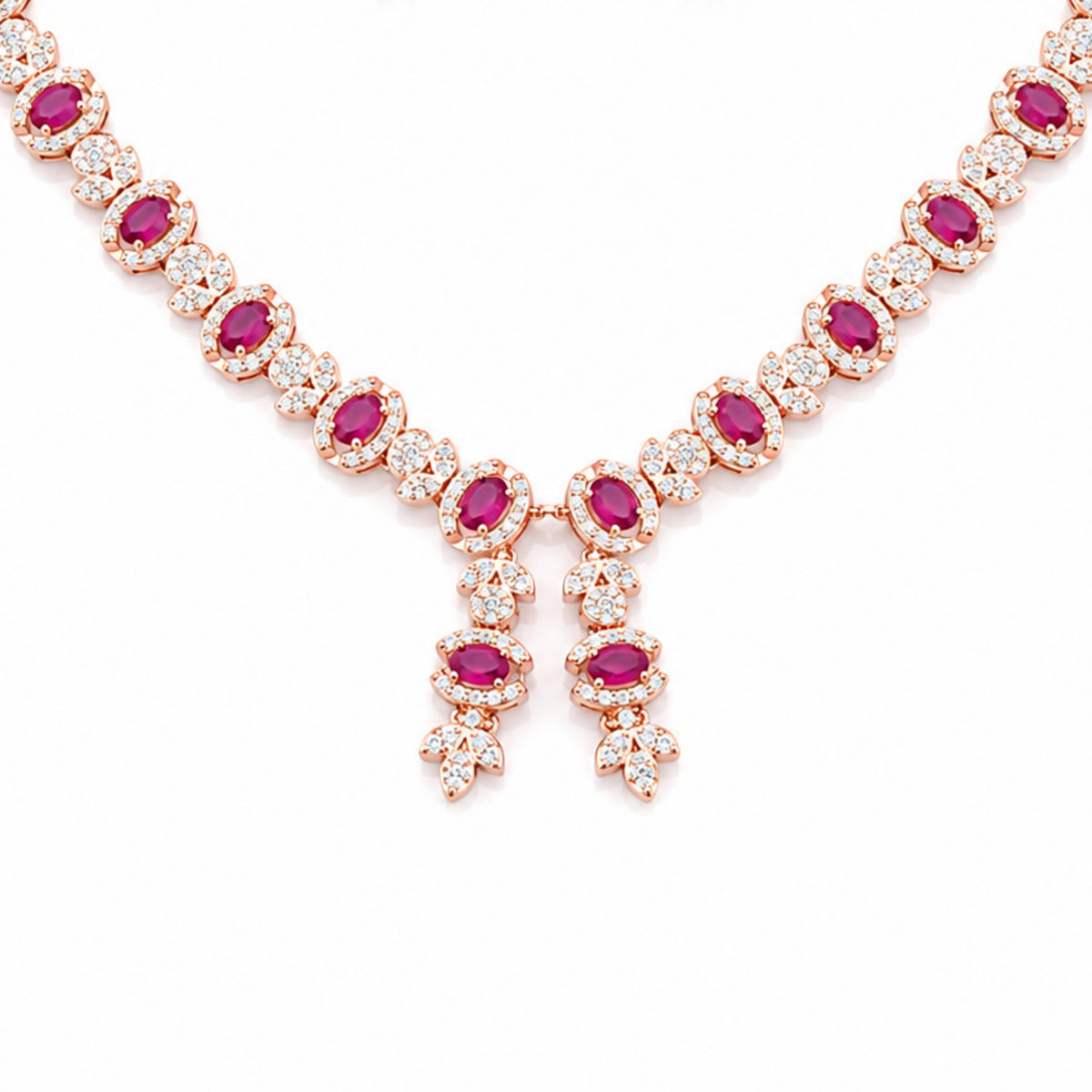 The Royal Orchid Ruby Cascade Set