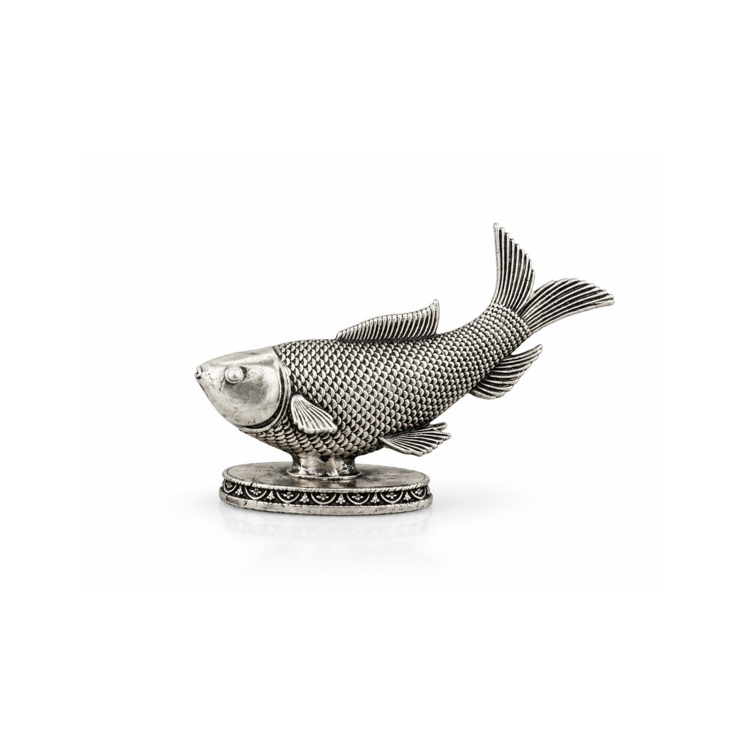 925 Pure Silver Antique Matsya Avatar Fish Idol