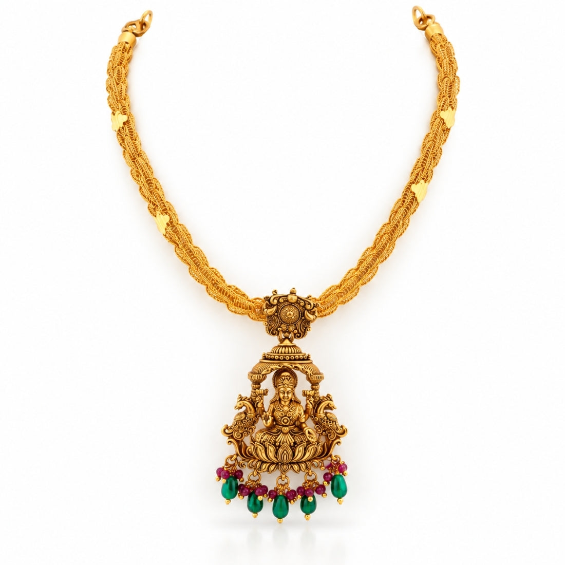 The Charvi Lakshmi Antique Silver Dual-Strand Necklace