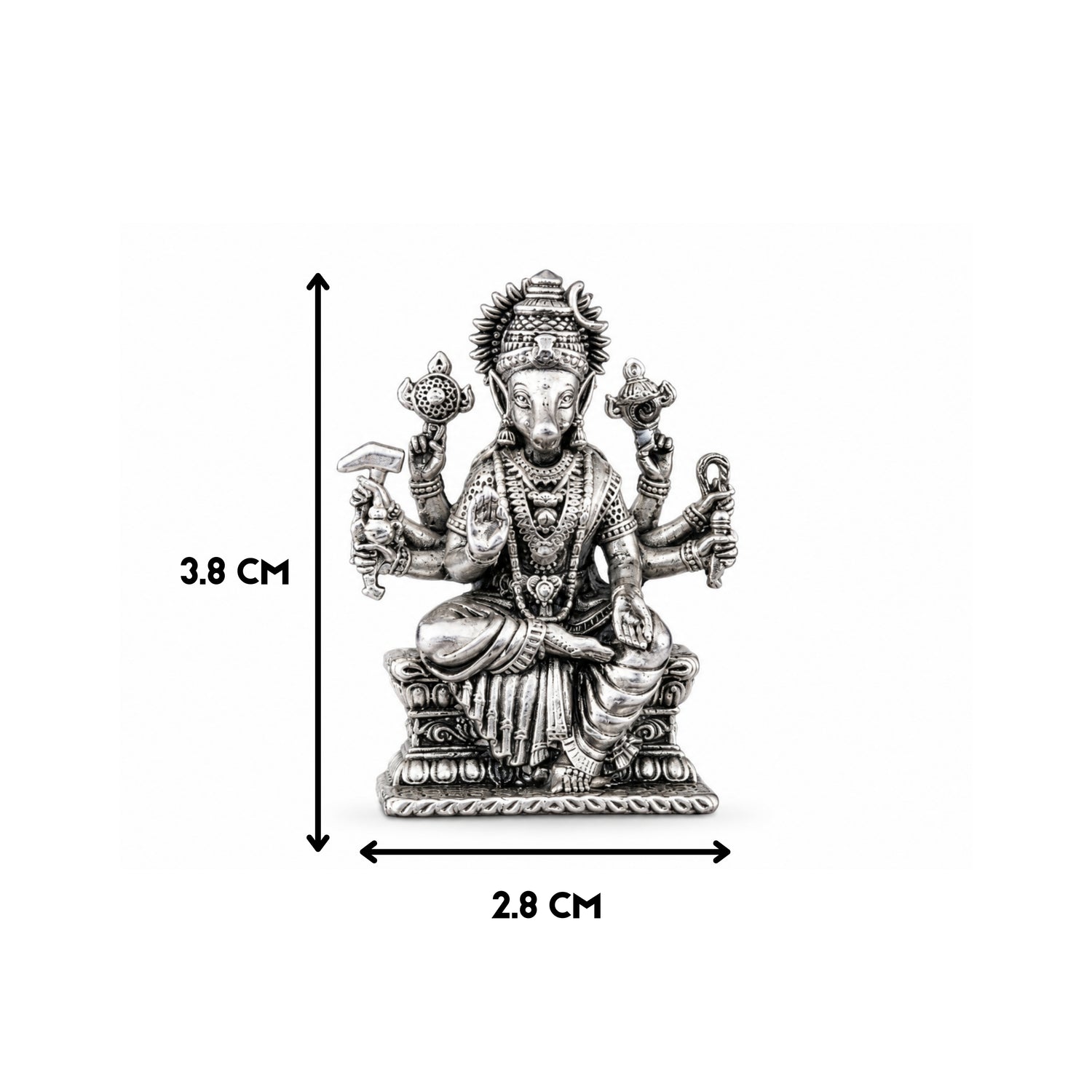 925 Pure Silver Antique Maa Varahi Amman Idol