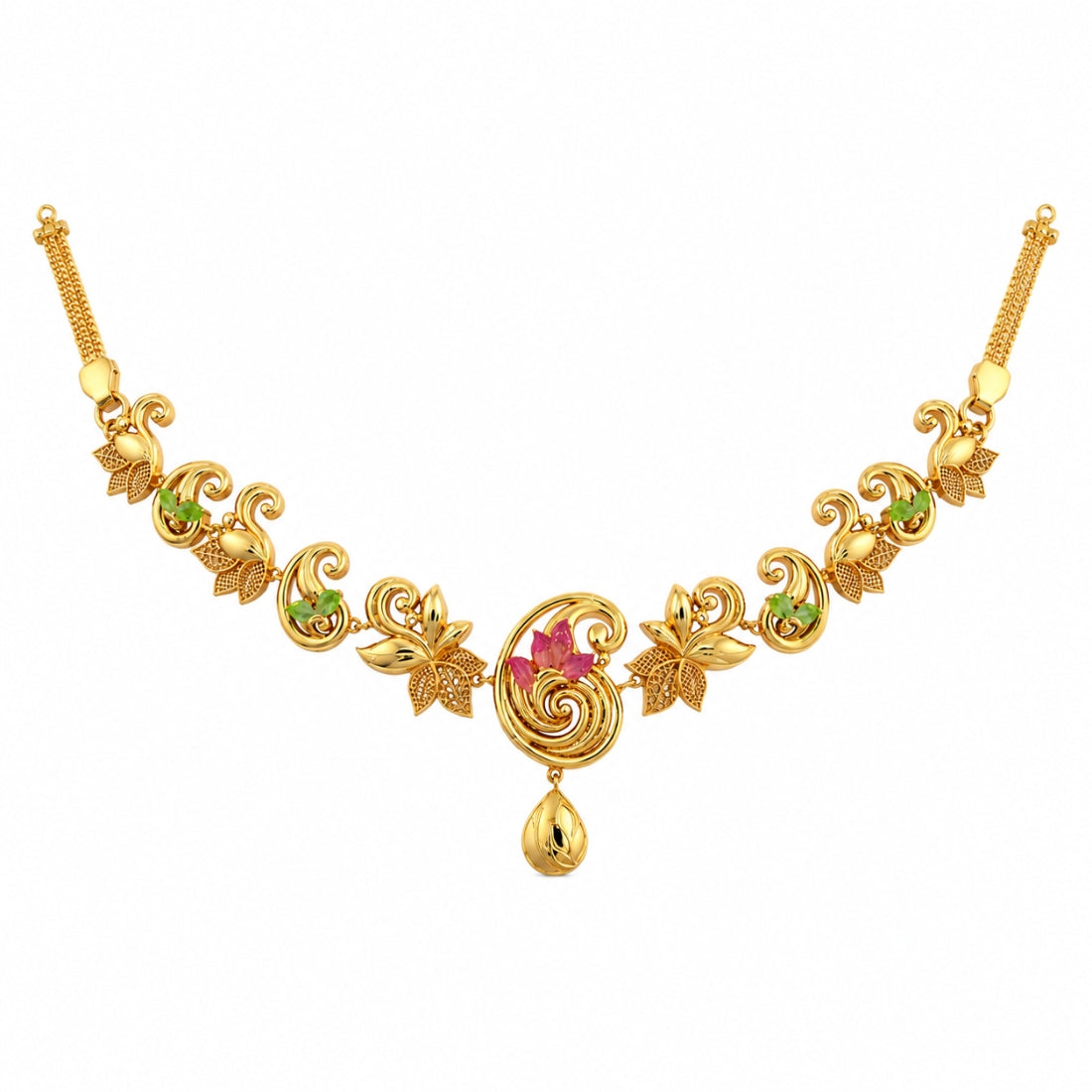 The Mayura Paisley 925 Silver Choker