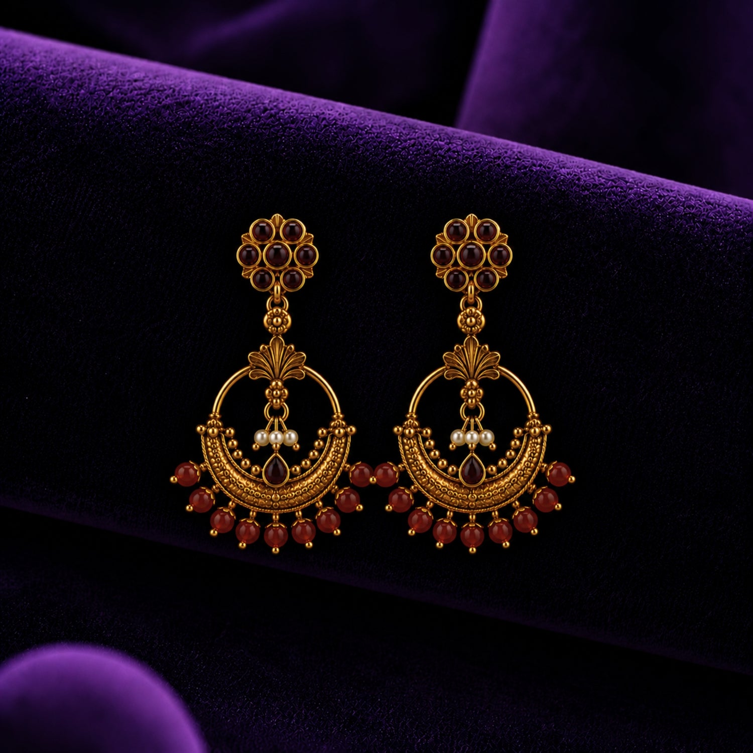 The Aadya Chandbali Gold-Plated 925 Silver Drops