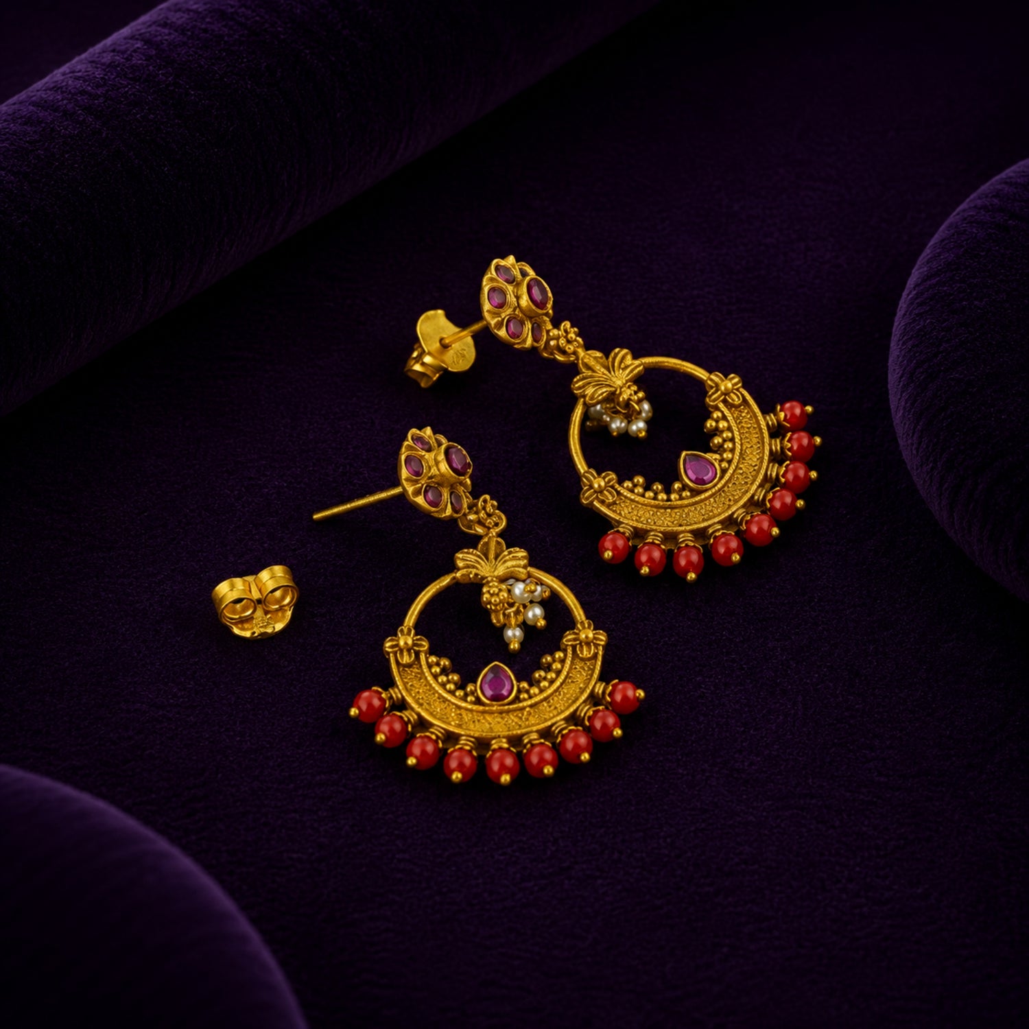 The Aadya Chandbali Gold-Plated 925 Silver Drops