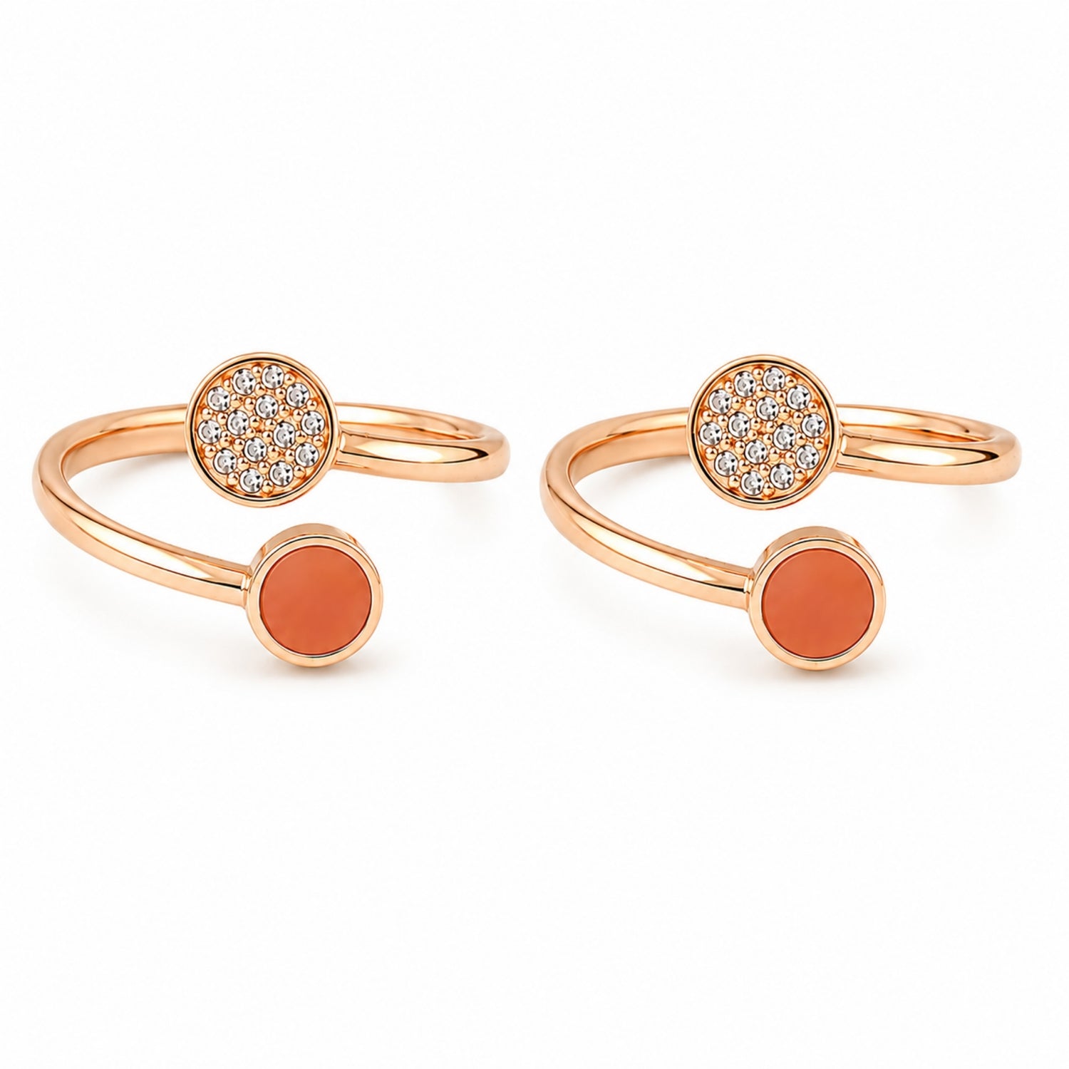 Rose Gold Solar Eclipse Adjustable Toe Rings