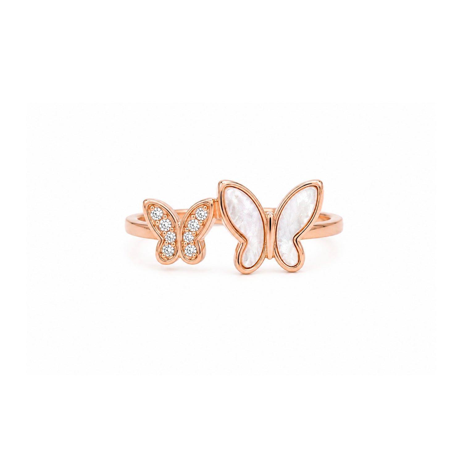 Flutter Glow Silver Ring