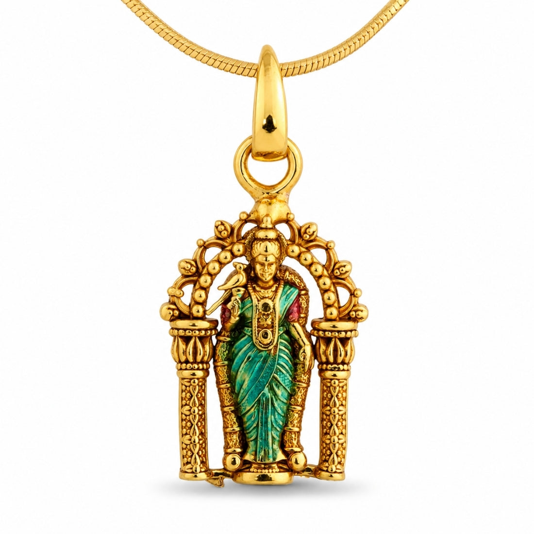 The Divine Meenakshi Parrot Charm (925 Silver)