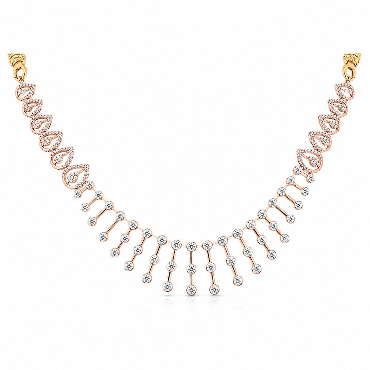 Imperial Paisley Starlight Fringe Necklace