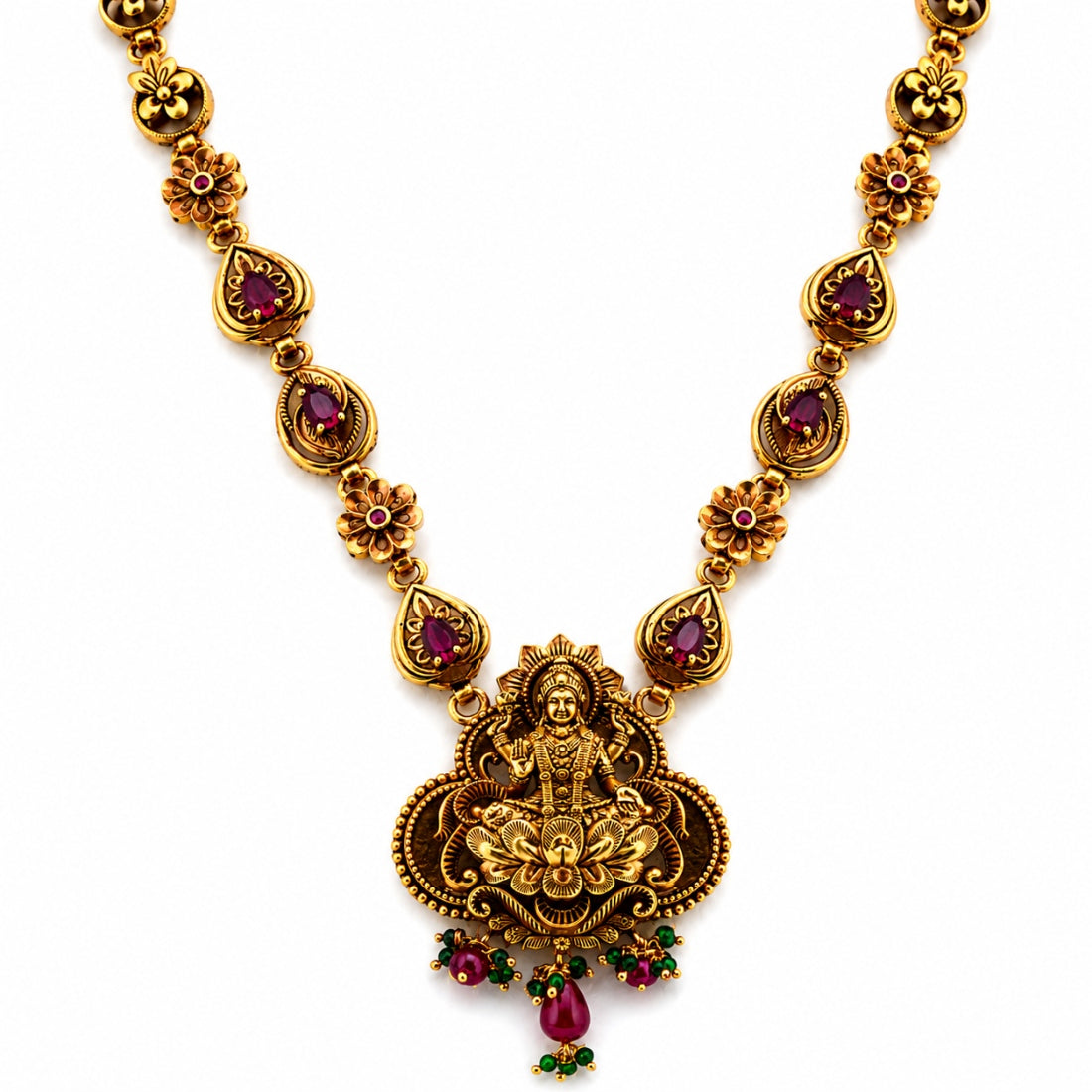 The Padmalakshmi Kemp-Adorned Heritage Haar (Gold-Plated 925 Sterling Silver)