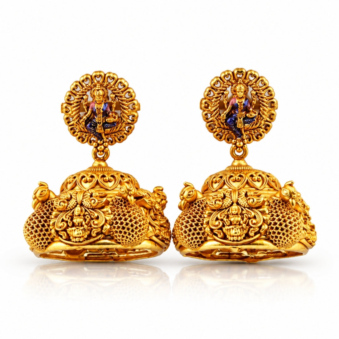 The Lakshmi Mandapam Mesh Heritage Jhumkas