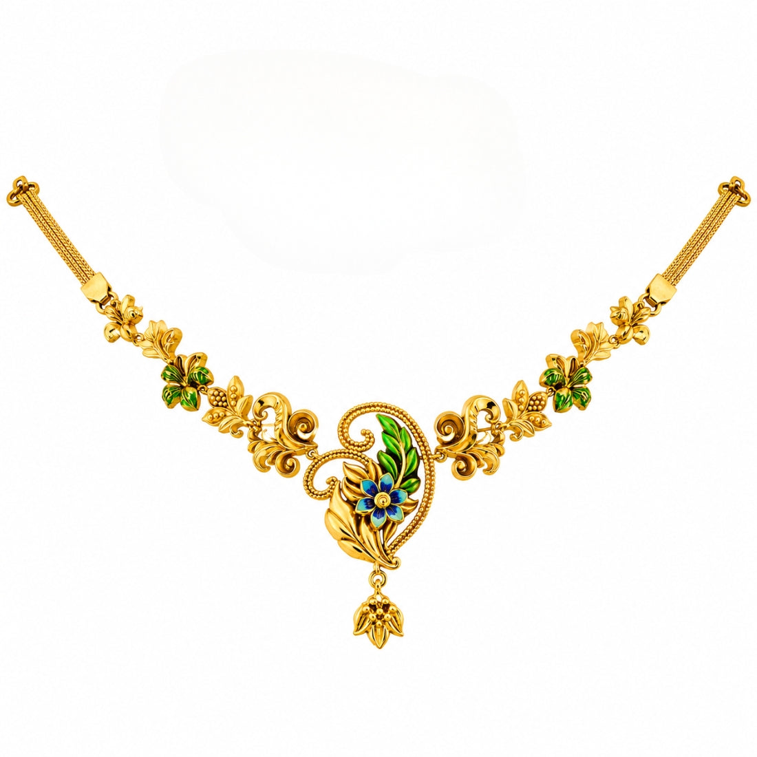 The Mayura Manga Blossom Hasli Choker