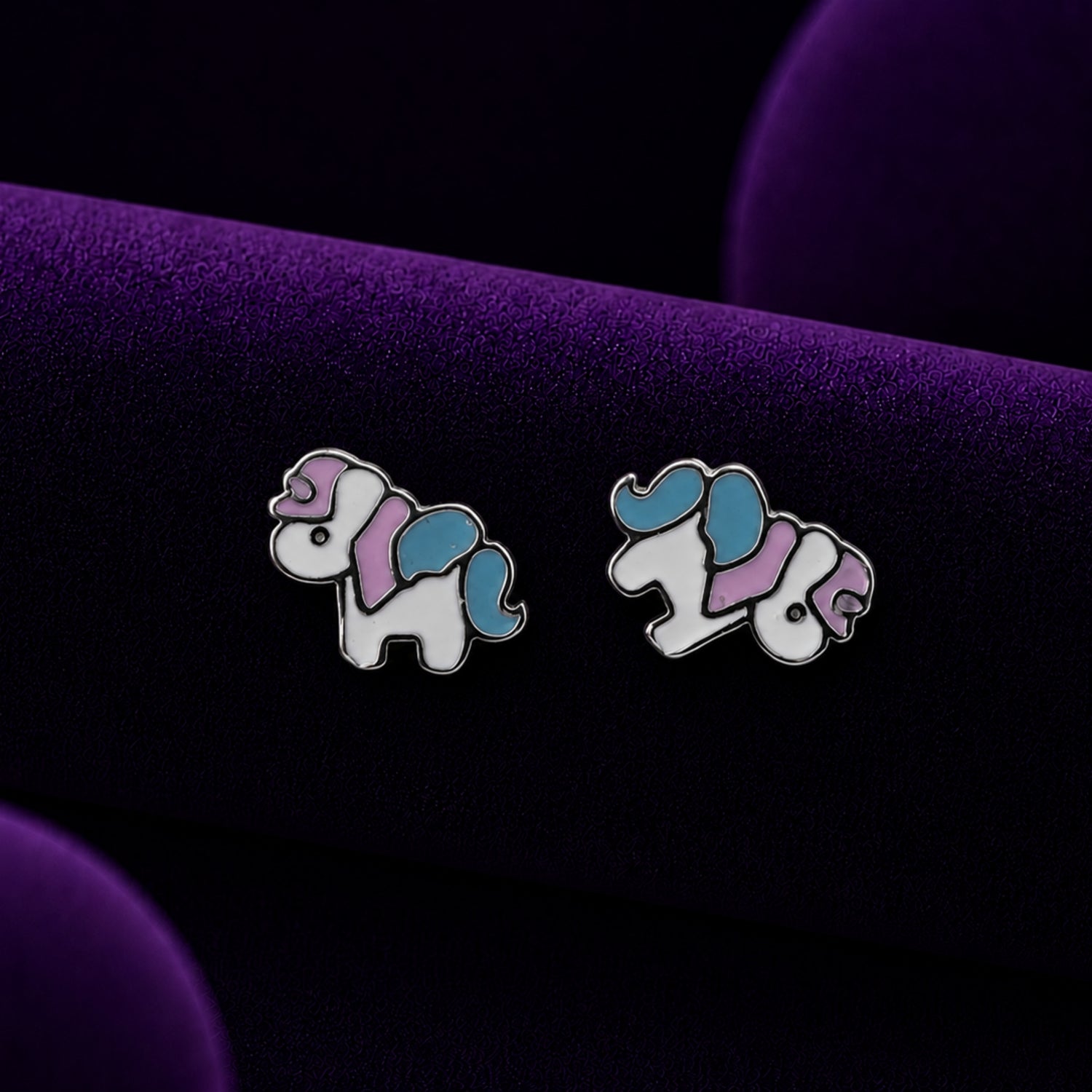 Magical Pastel Unicorn 925 Silver Kids Studs