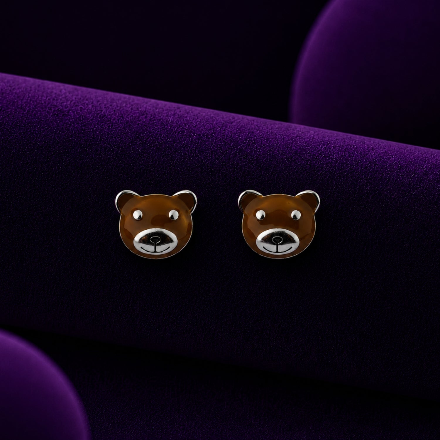 Cuddly Teddy Bear 925 Silver Kids Studs