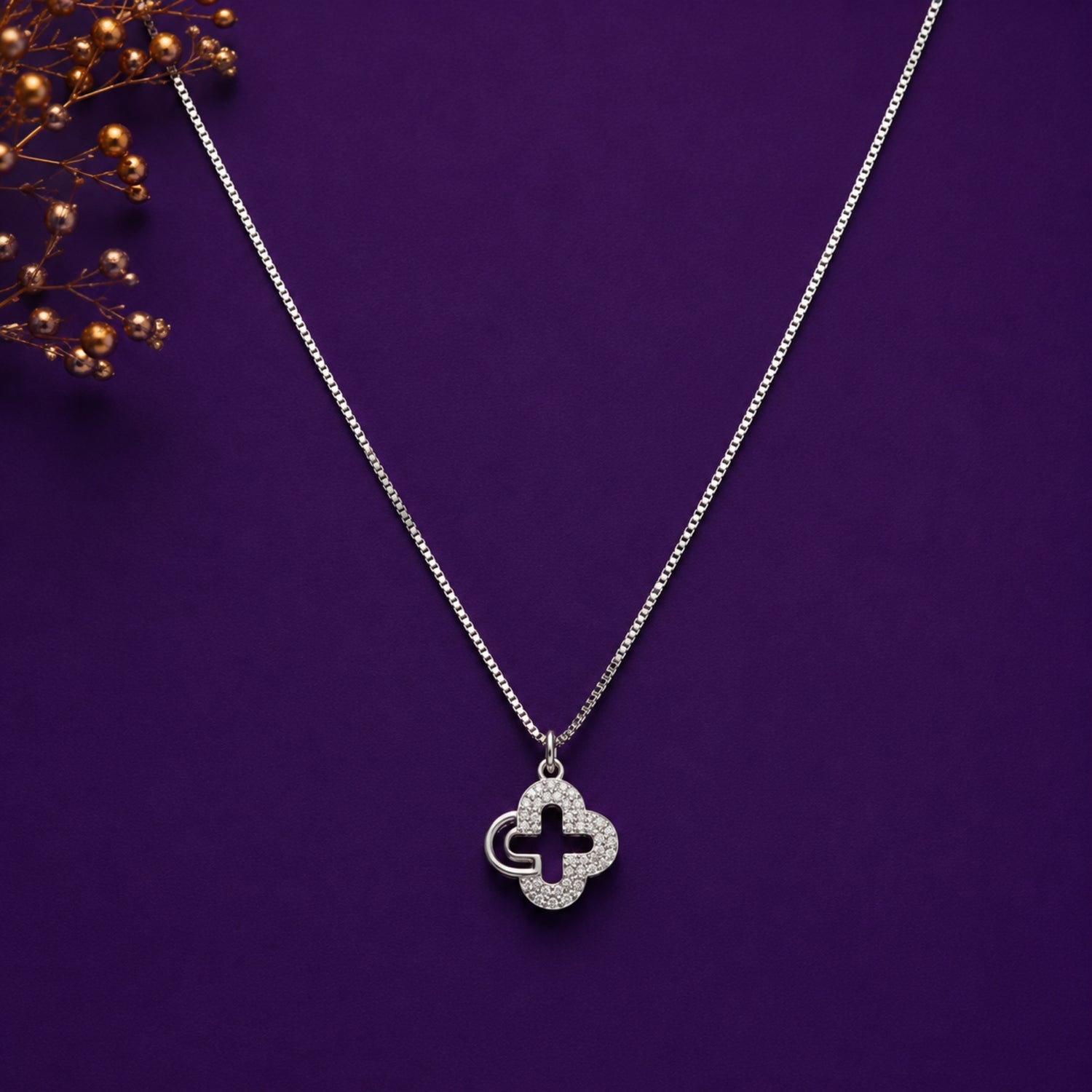 Monogram Bloom 925 Silver Chain