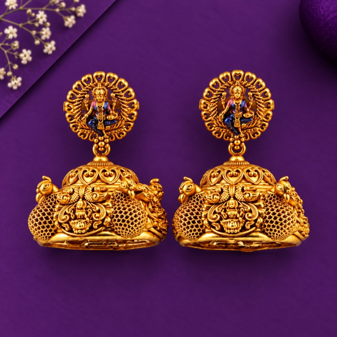 The Lakshmi Mandapam Mesh Heritage Jhumkas
