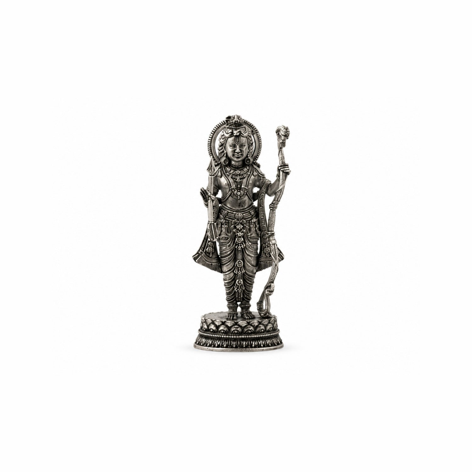 Premium 925 Pure Silver Lord Ram Idol.
