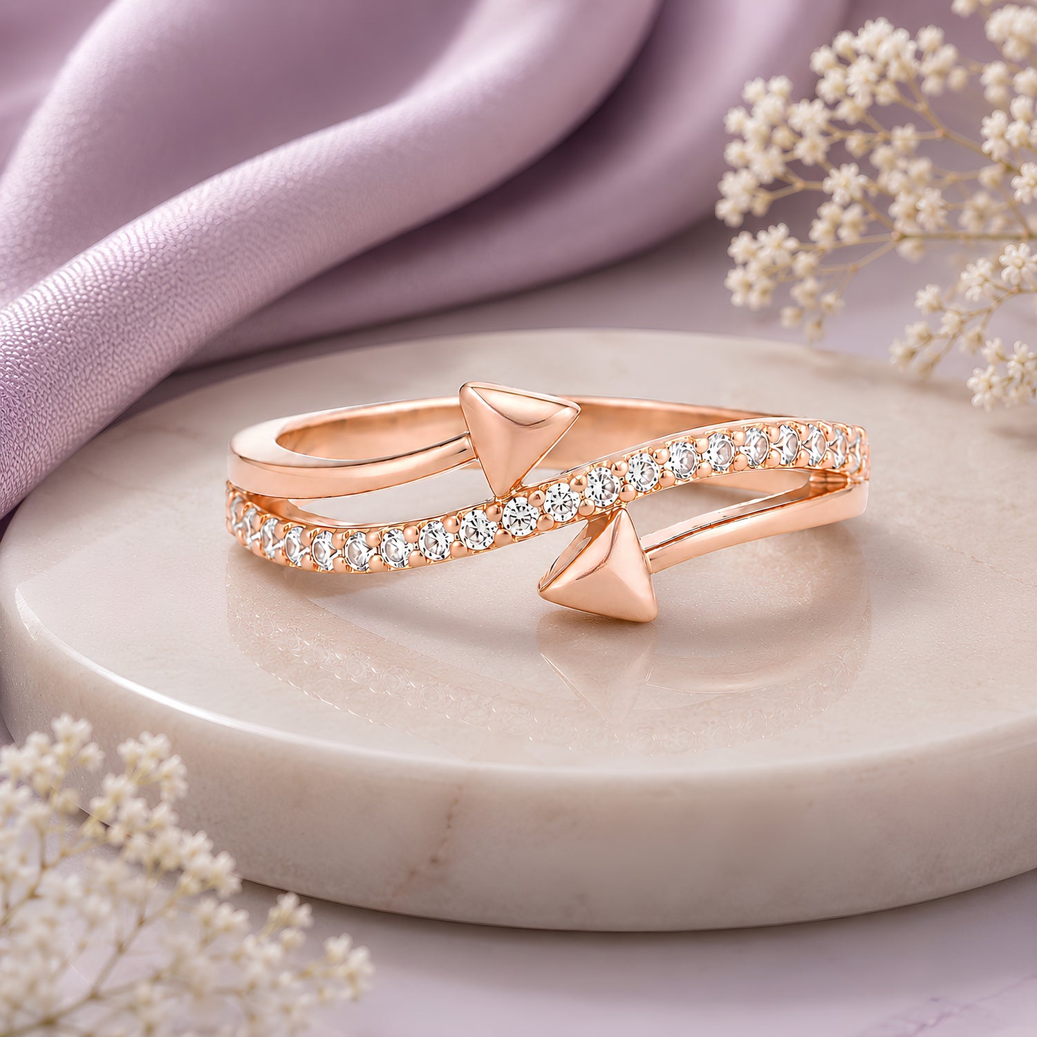 Aero 925 Geometric Crossover Ring