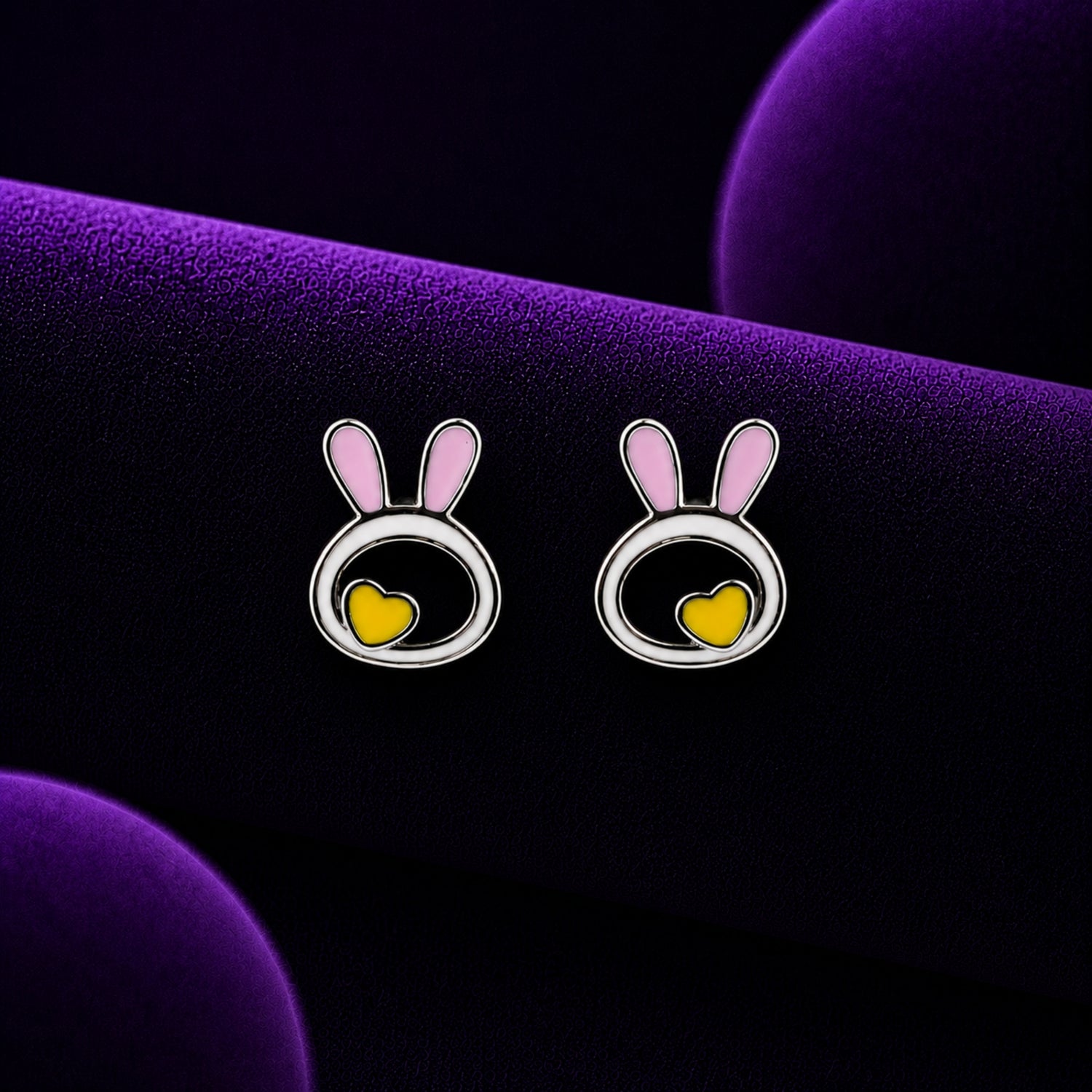 Sweet Bunny Love 925 Silver Kids Studs
