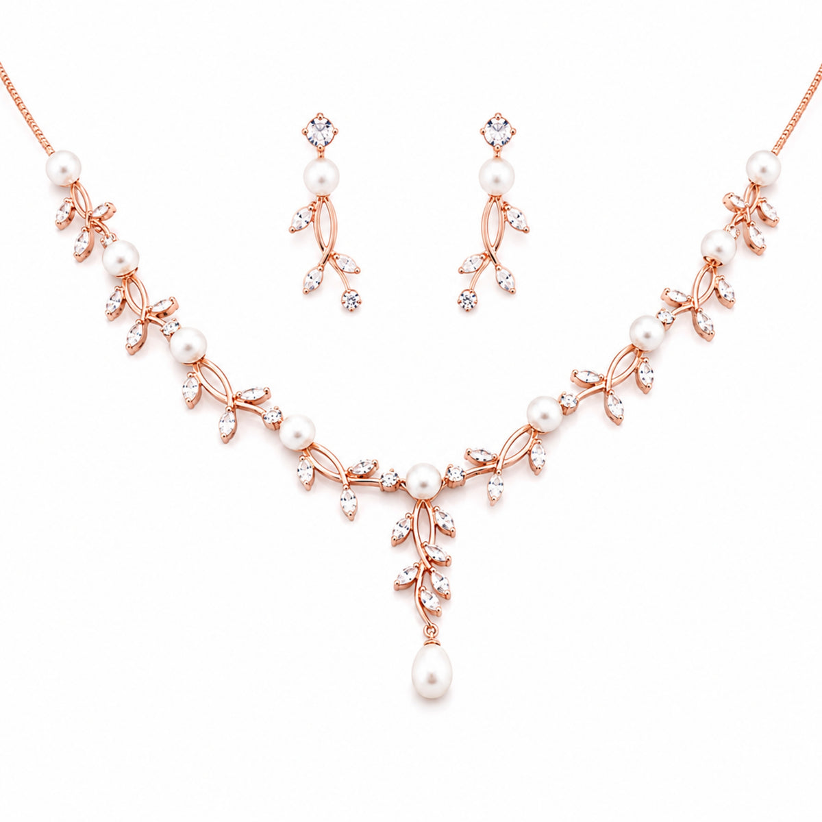 The Royal Pearl Vine Cascade Set