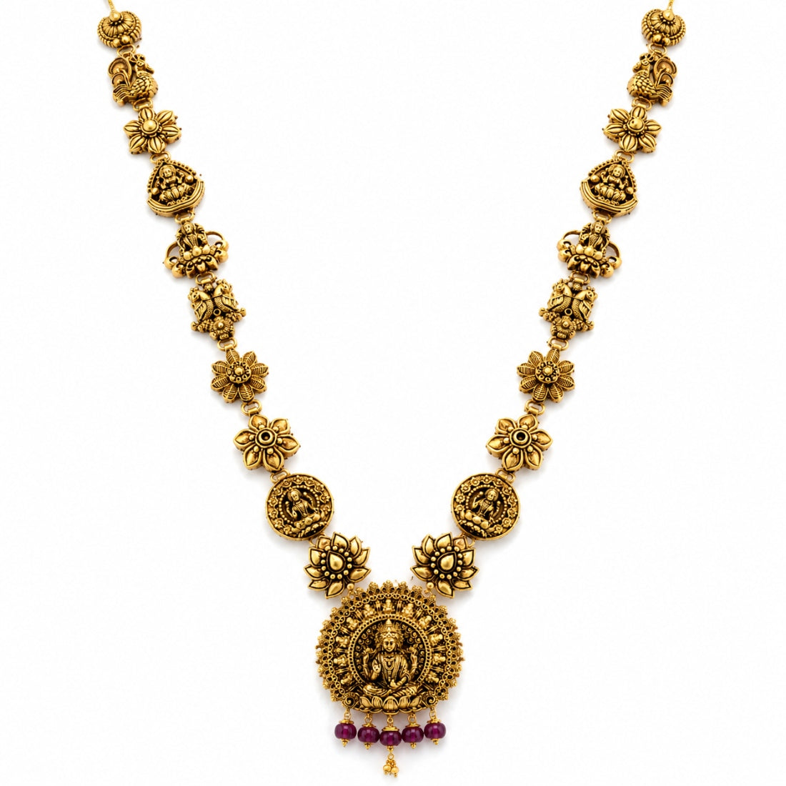 The Ashtalakshmi Mandala Heritage Haram (Gold-Plated 925 Sterling Silver)