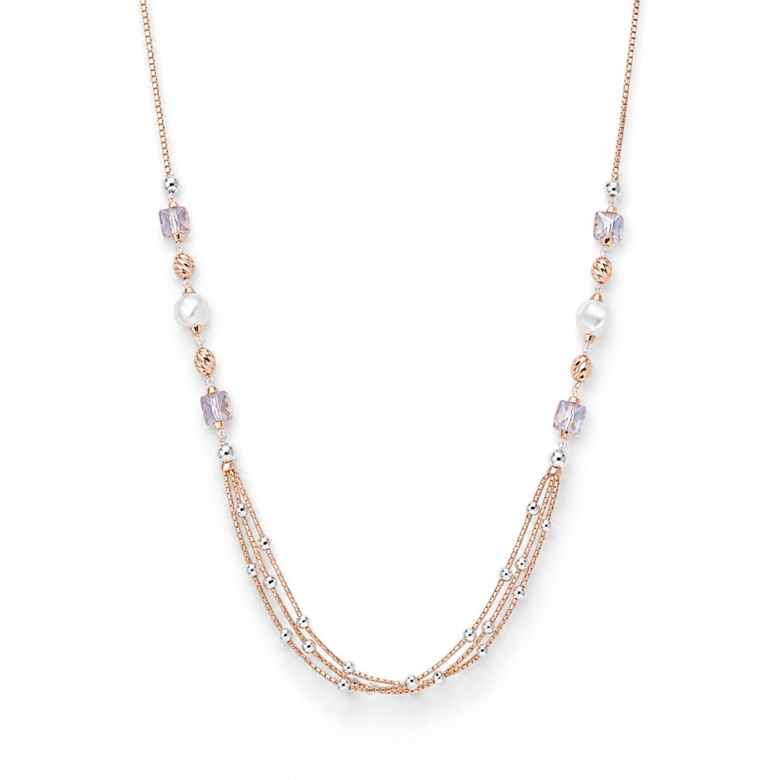 The Ethereal Rose Multi-Strand Station Chain