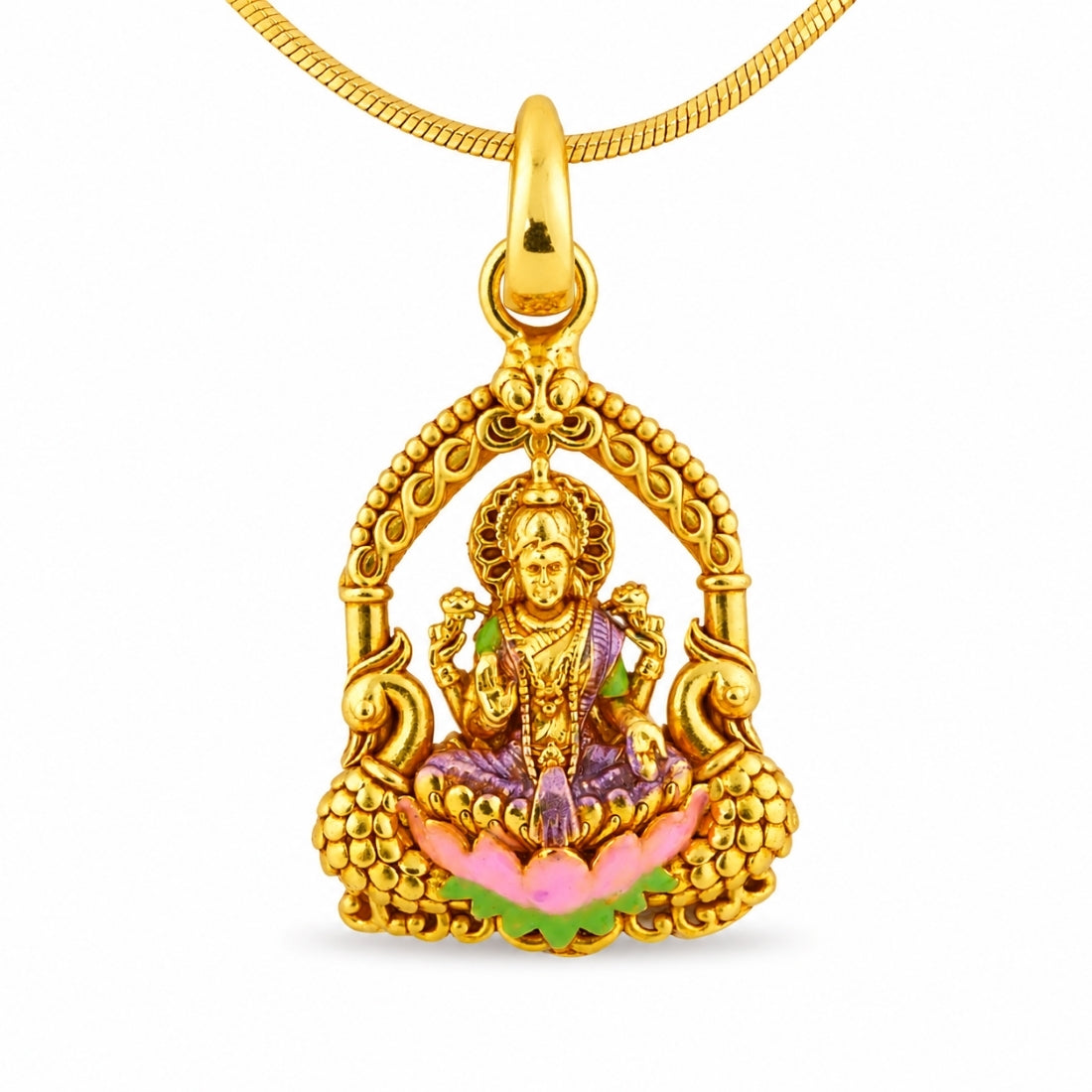The Divine Lakshmi Lotus Throne Charm (925 Silver)