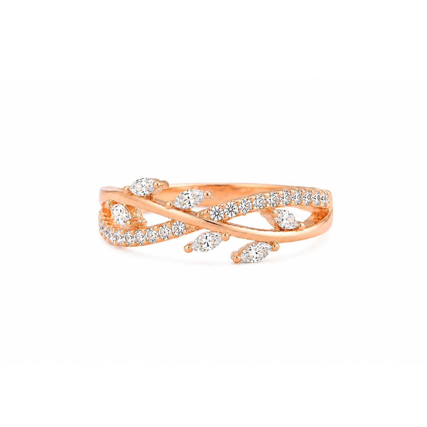 Seraphina Vine Crossover Ring