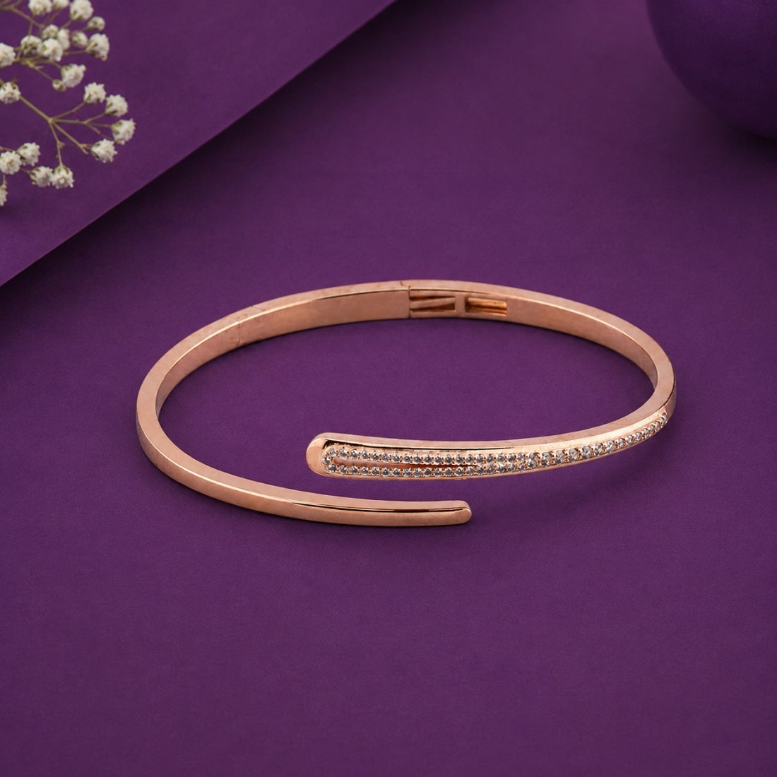 Eclipse Infinity Rose Gold Bypass Kada