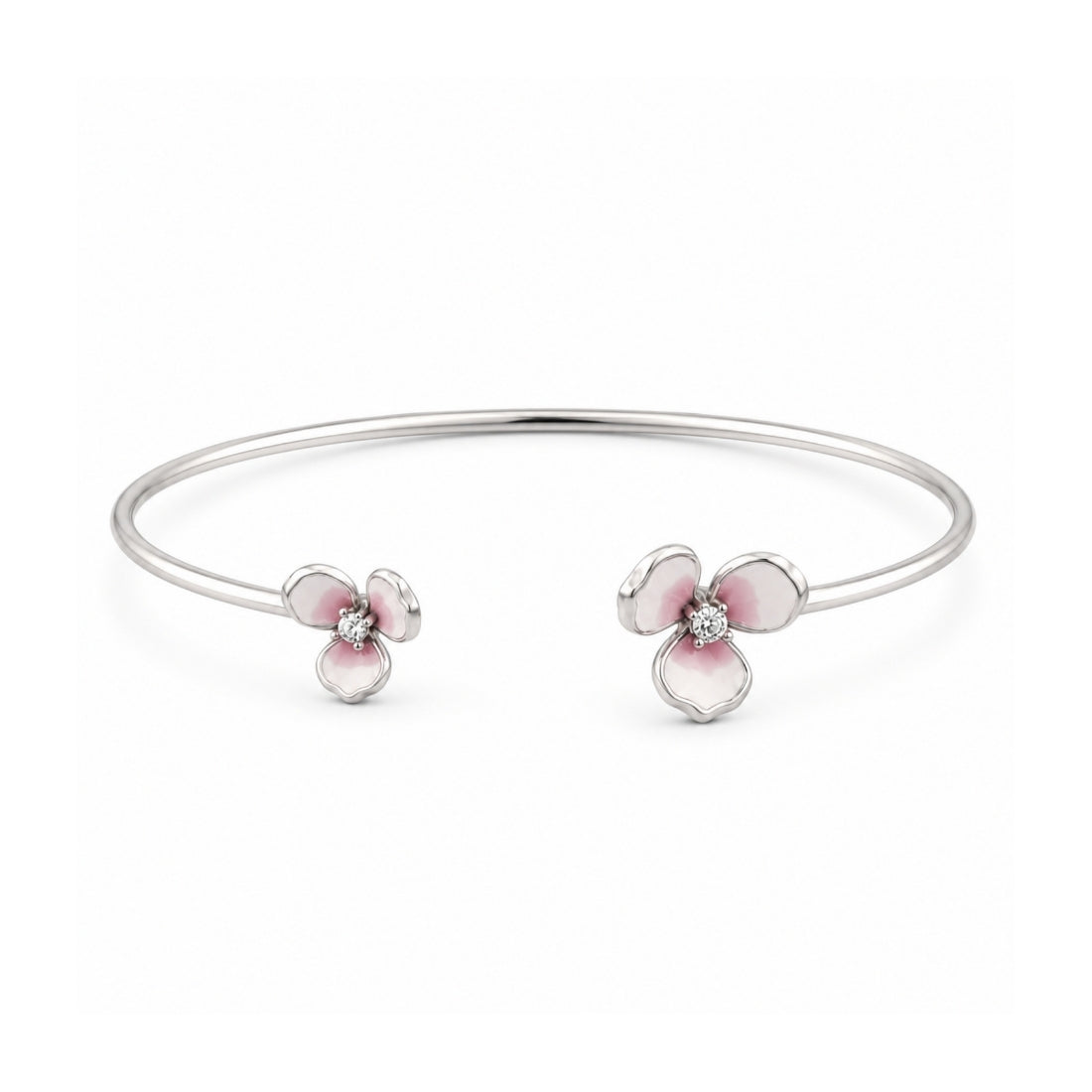Blossom Breeze Enamel 925 Silver Kada