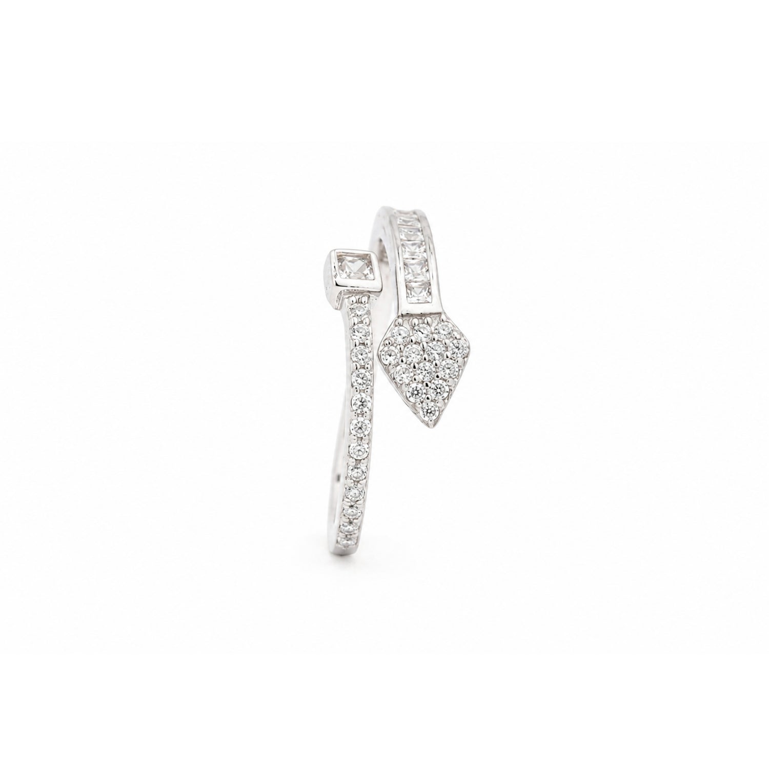 Vanguard Arrowhead Bypass 925 Sterling Silver Ring