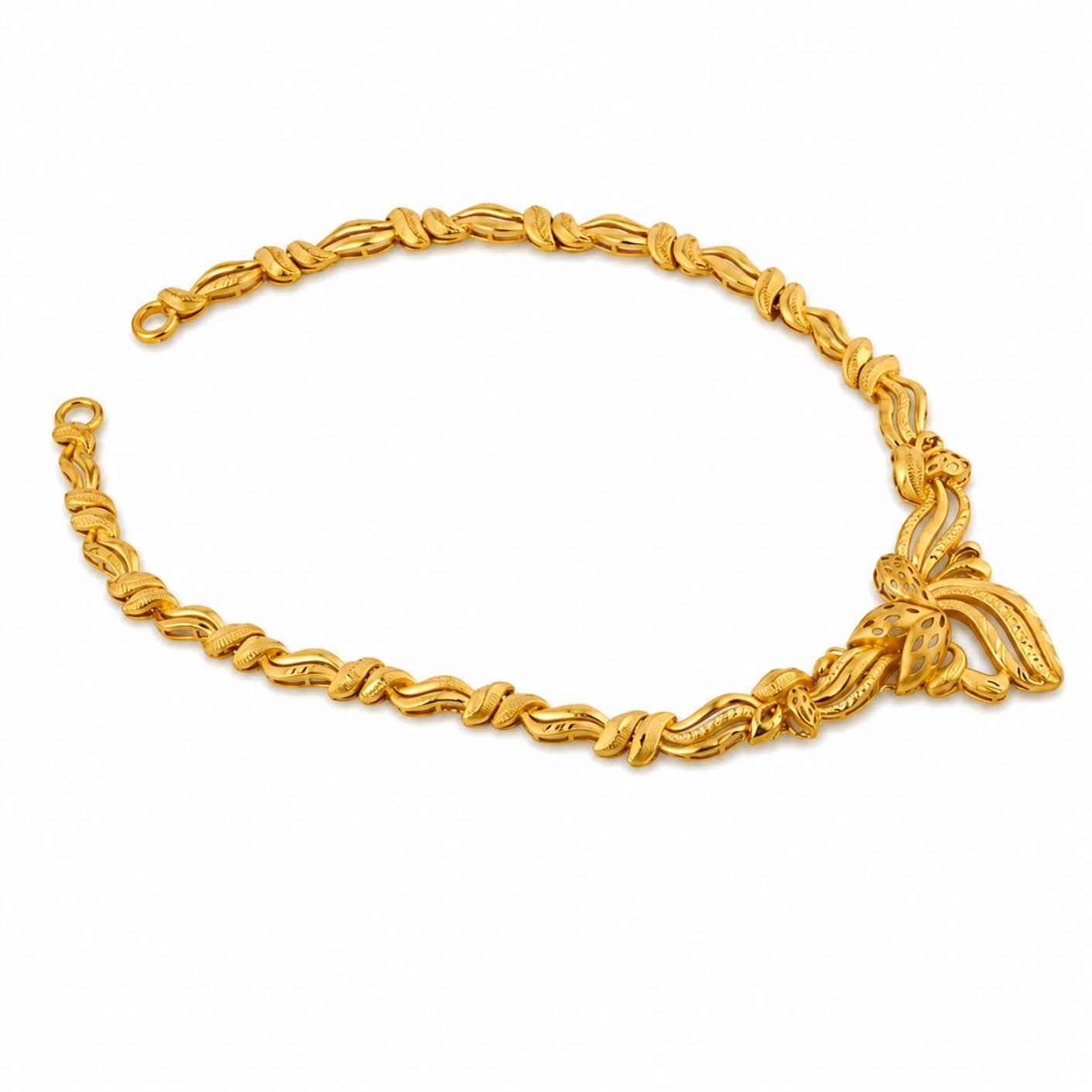 The Kanakavalli Abstract Mugappu Necklace