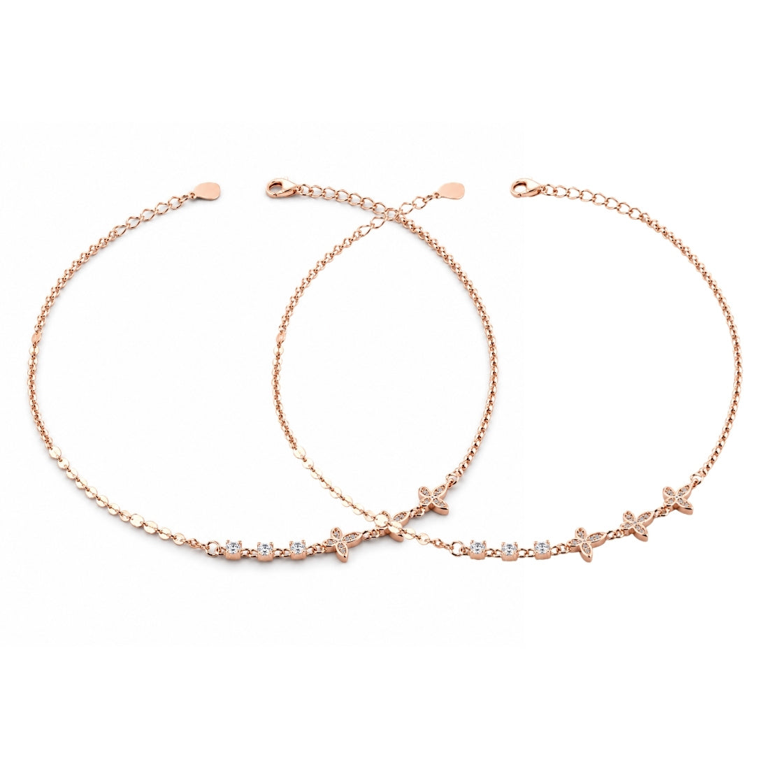 Gilded Mariposa Rose Gold Butterfly Station Payal