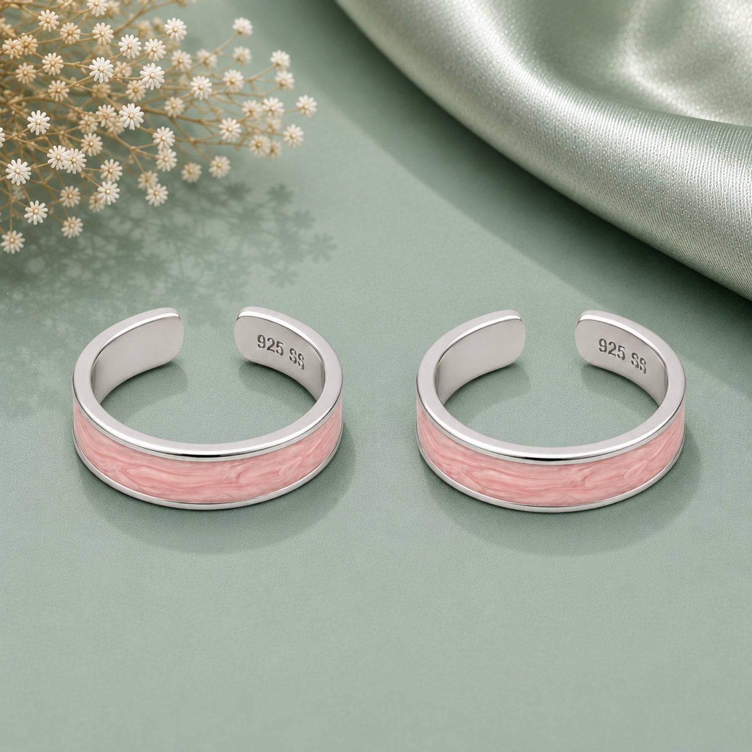 Blush Wave Adjustable 925 Silver Bichiya