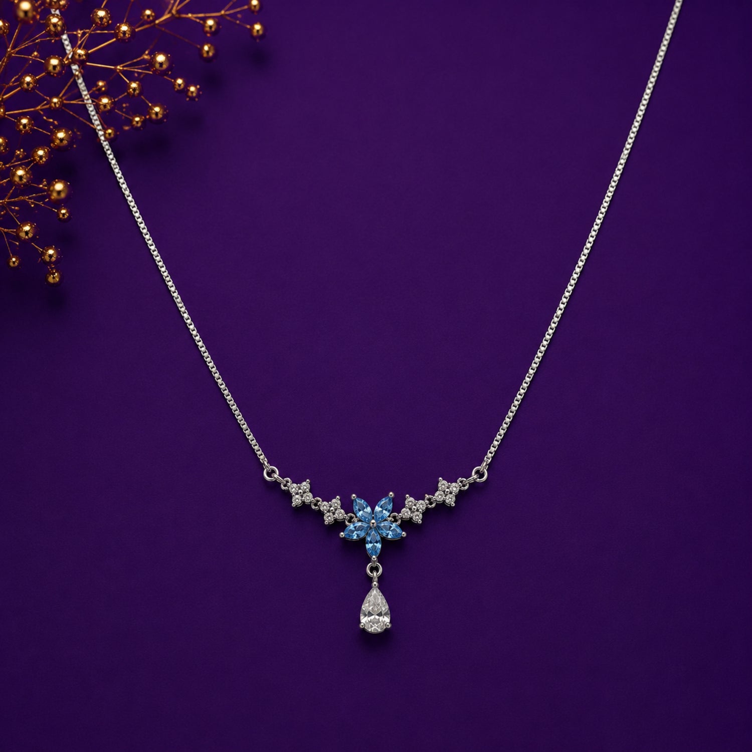 Frozen Blossom 925 Silver Chain