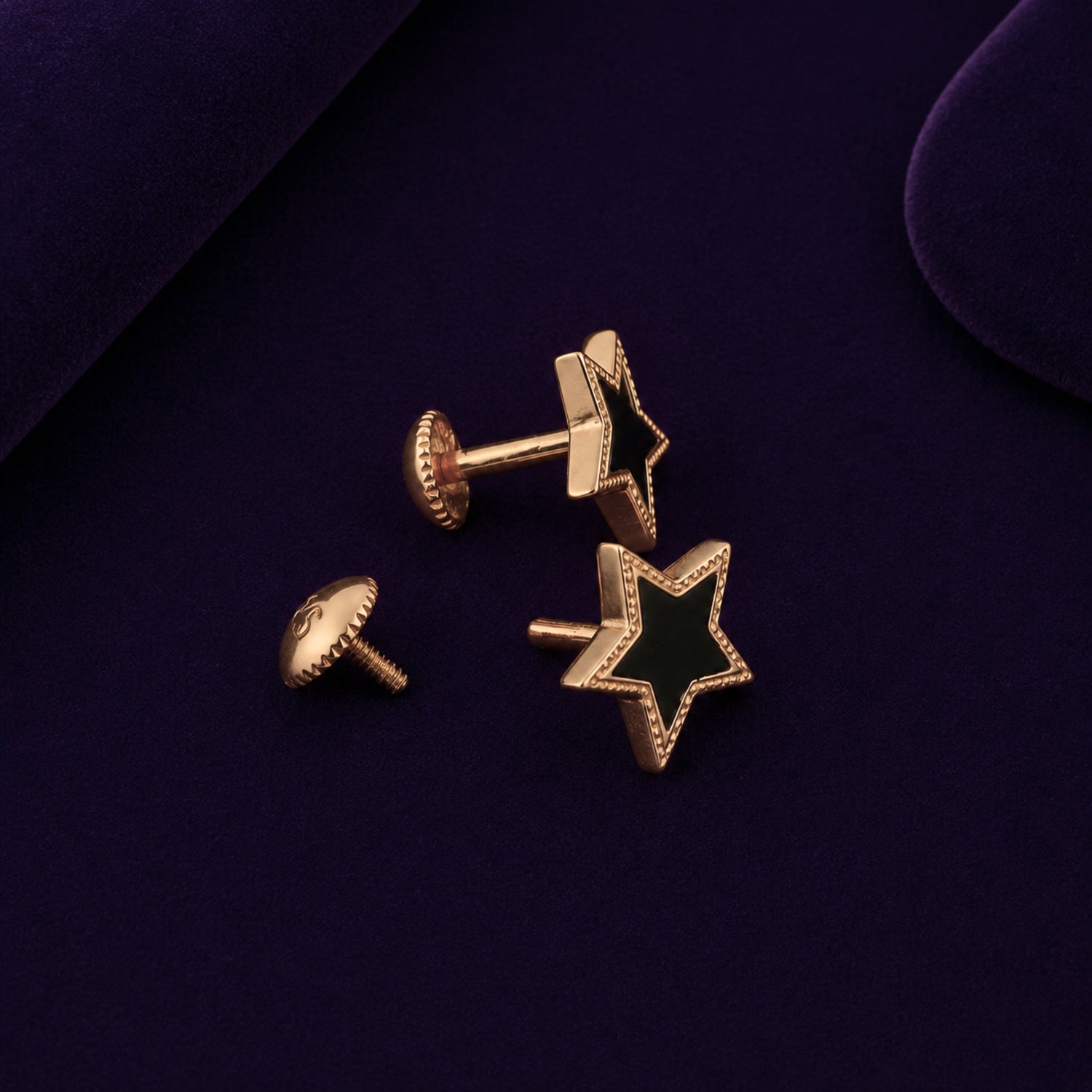 The Midnight Celestial Star 925 silver Studs