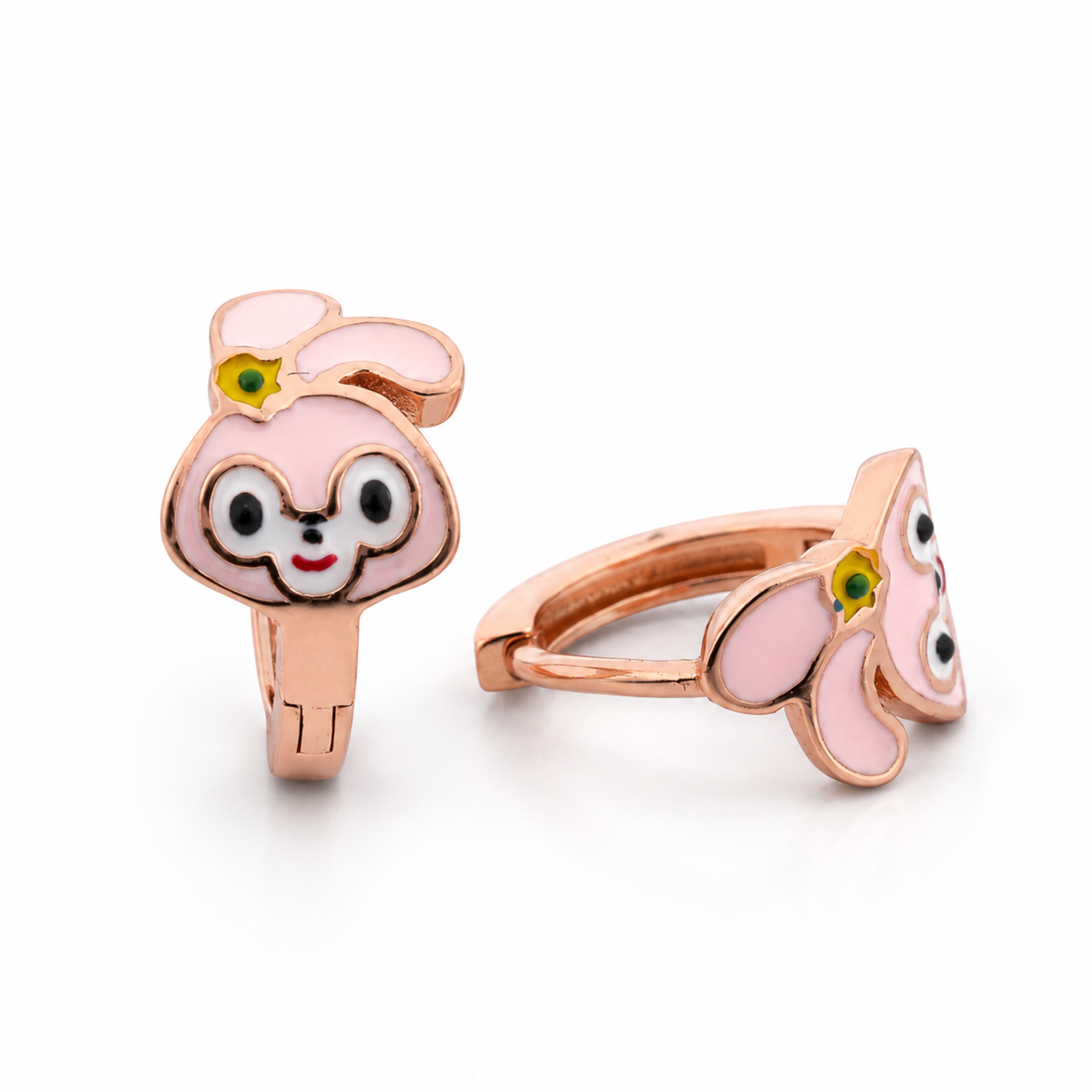 Blushing Bunny 925 Sterling Silver Kids Stud Earrings