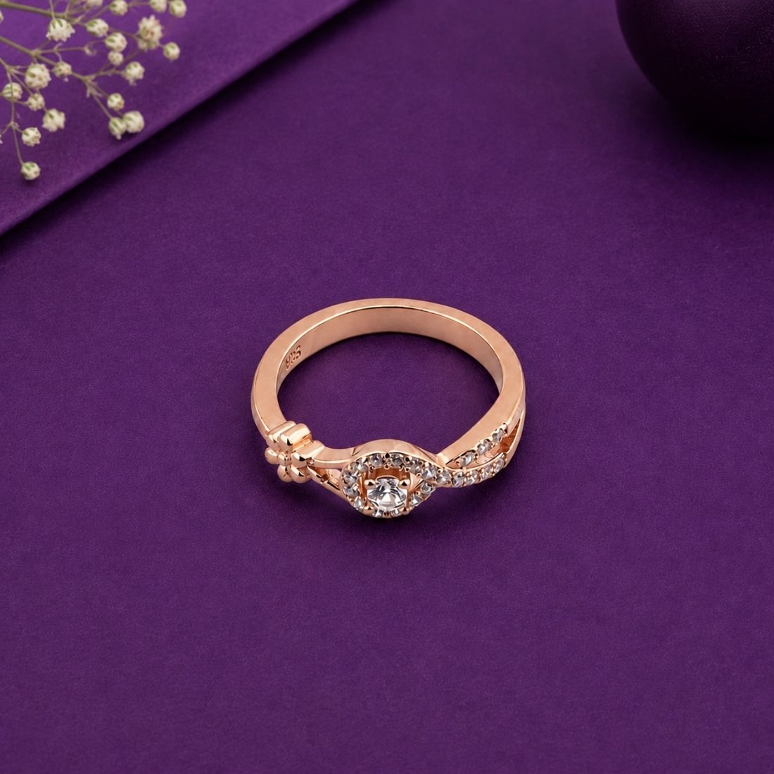 The Aurora Blossom Rose Gold Ring