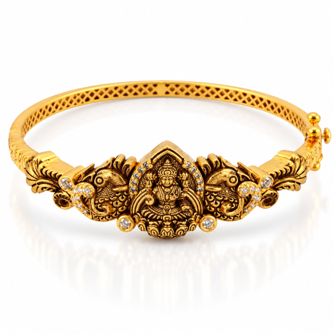 Goddess Lakshmi Teardrop Arch Antique Temple Kada