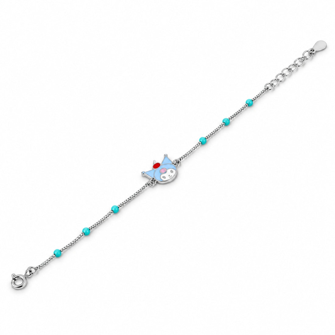 Royal Cinnamoroll 925 Sterling Silver Enamel Character Kids Bracelet