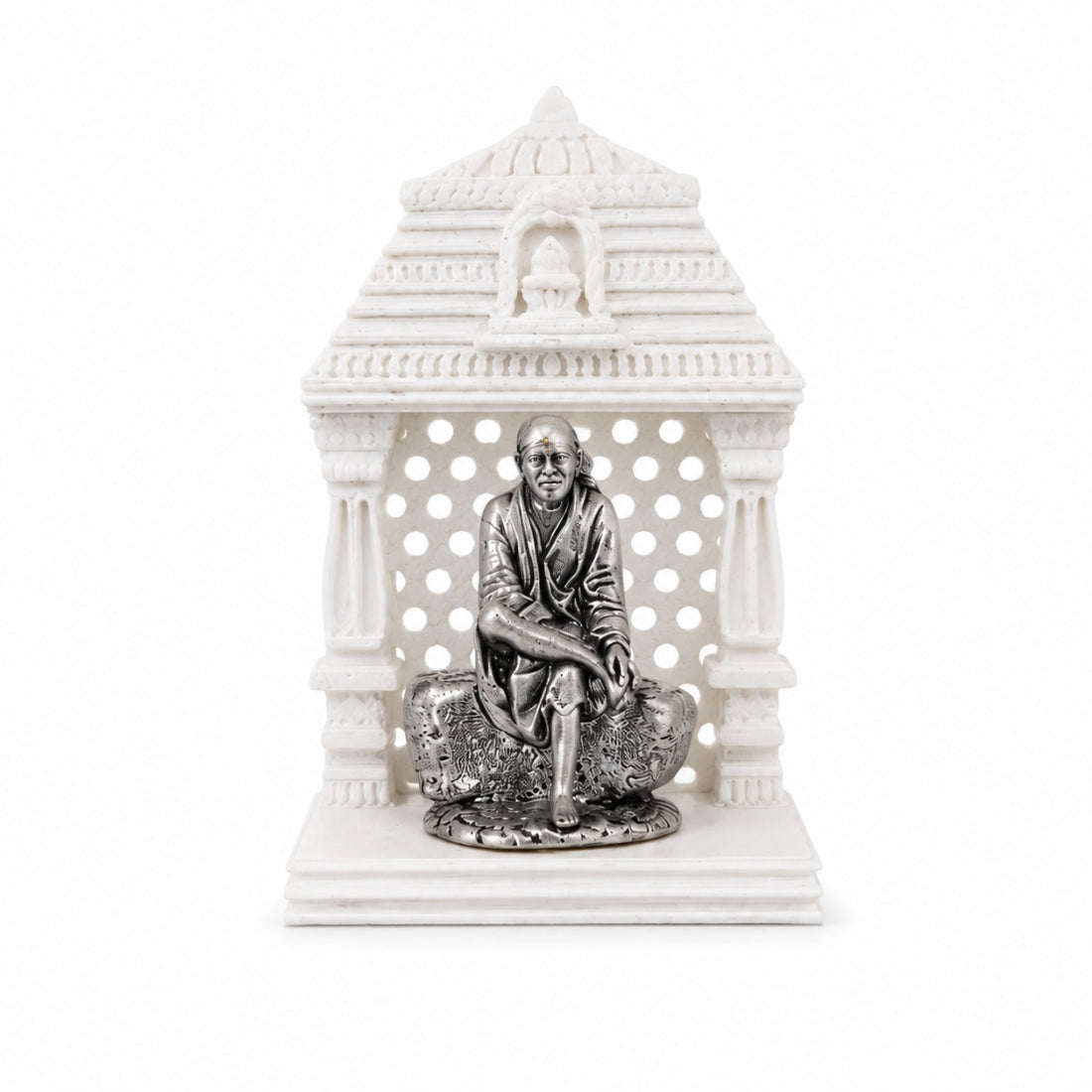 The Shirdi Sai Shraddha Mandir 925 Silver Idol