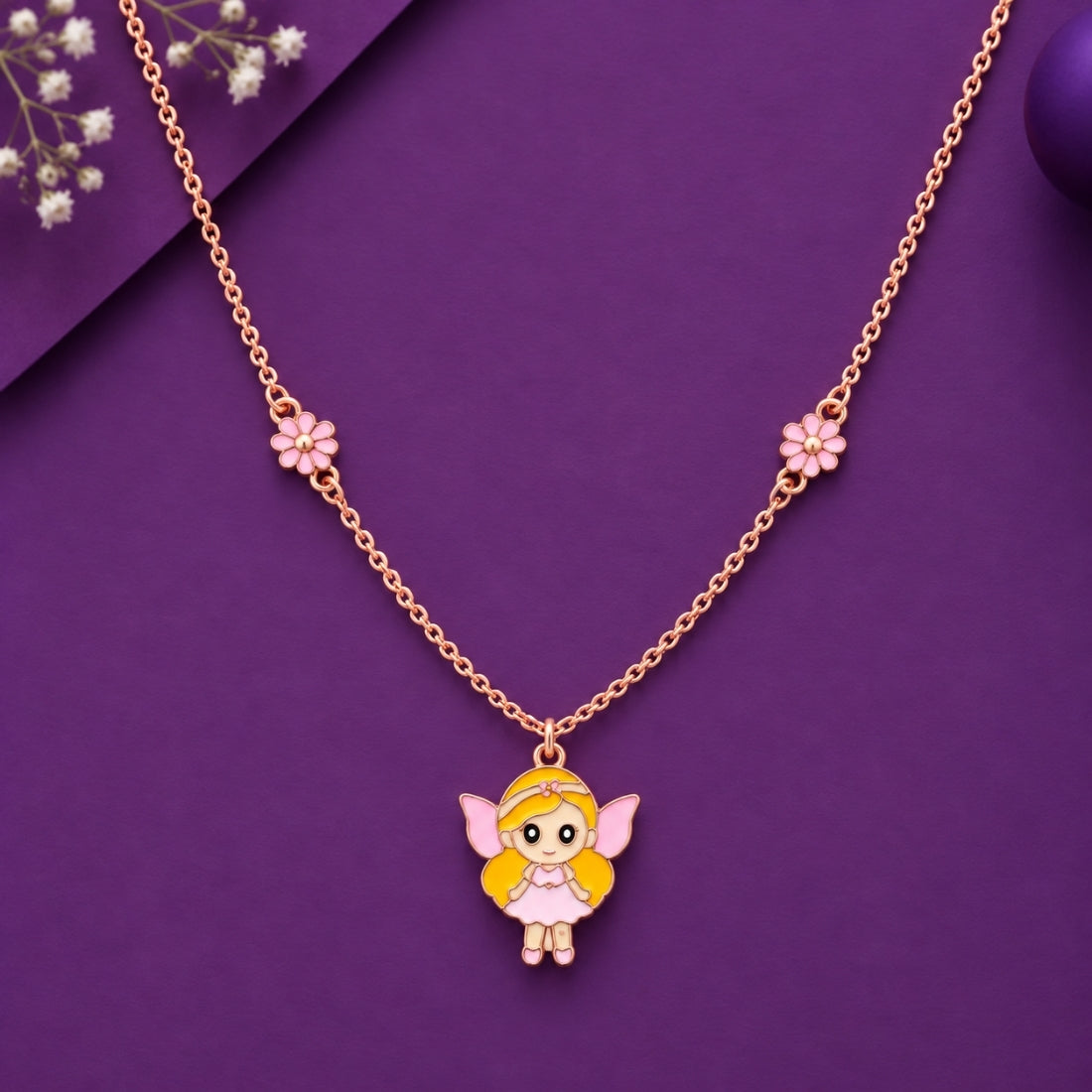 The Blossom Pixie 925 Silver Rose Gold Chain