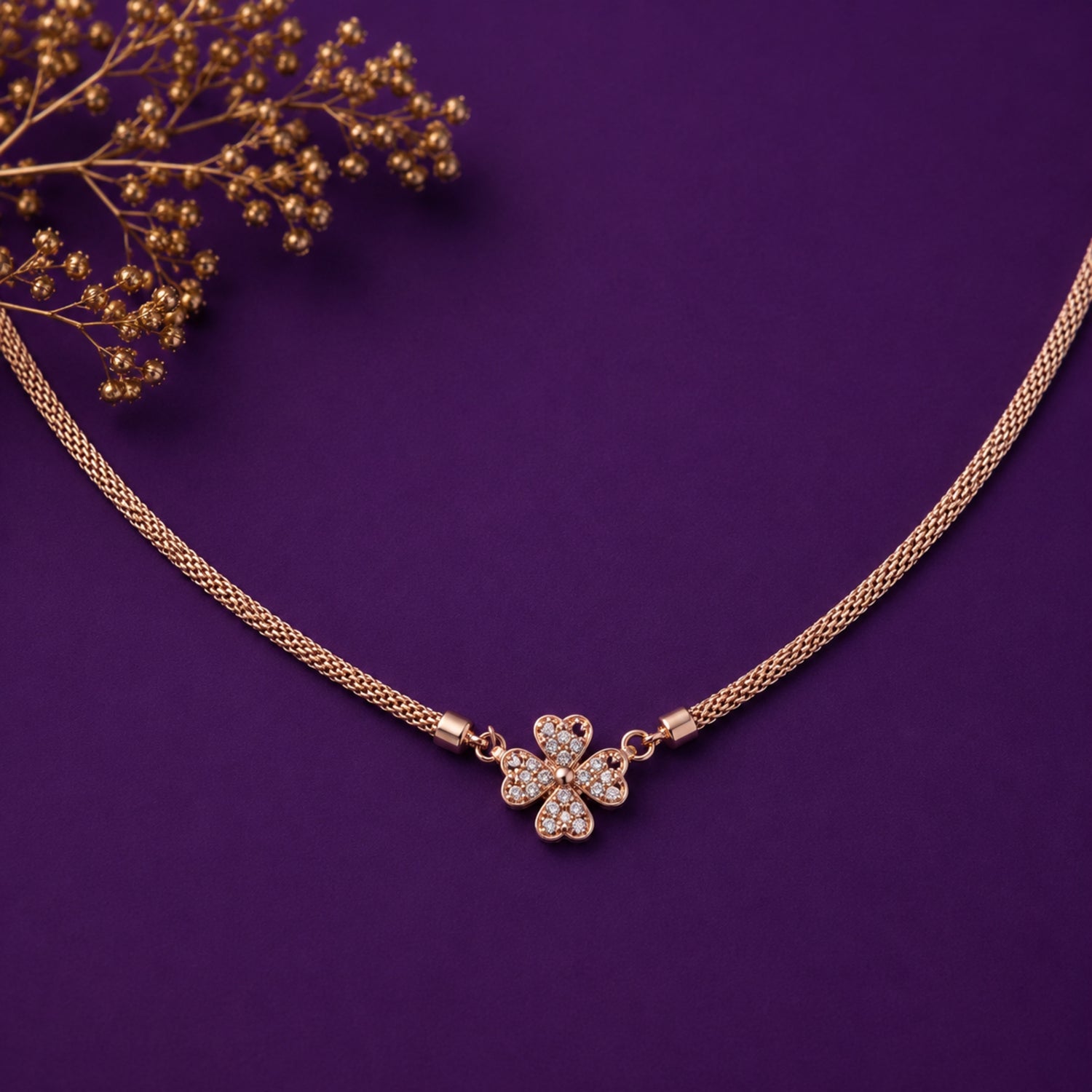 Lucky Bloom 925 Silver Chain