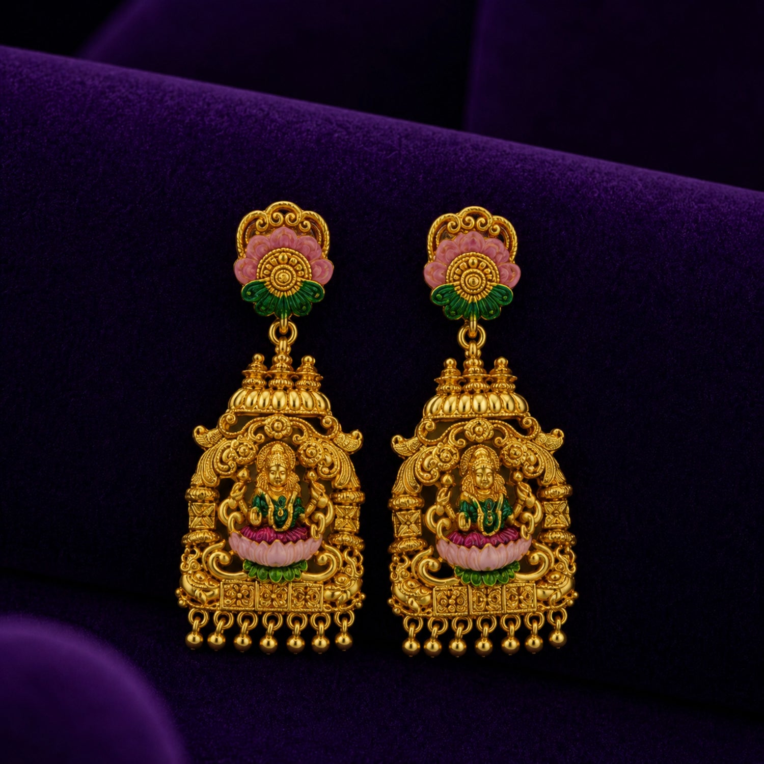 Padma Lakshmi Heritage Jhumka Earrings
