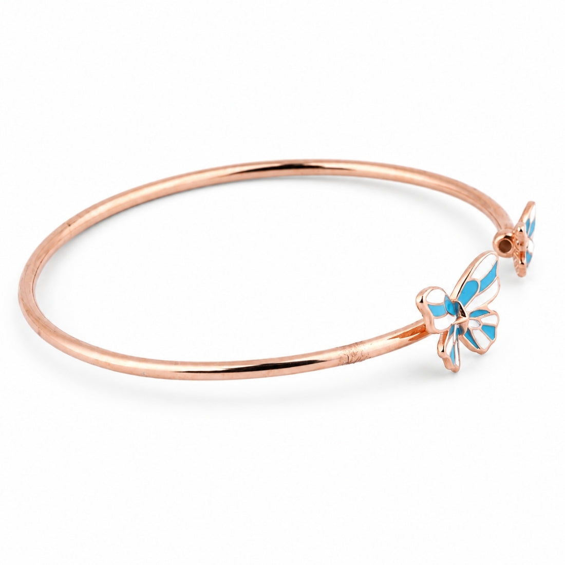 Azure Horizon Rose Gold Butterfly Kada