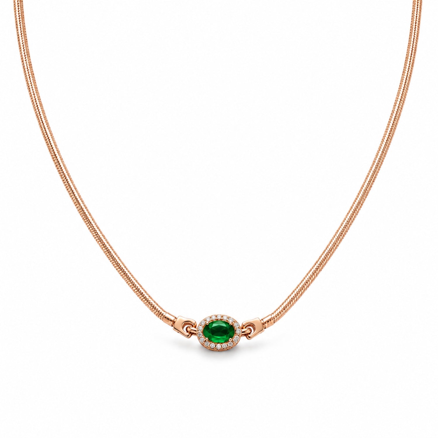 Regal Jade 925 Silver Choker