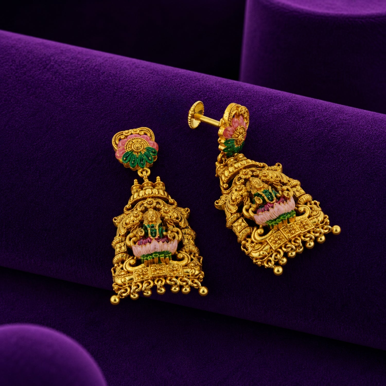 Padma Lakshmi Heritage Jhumka Earrings