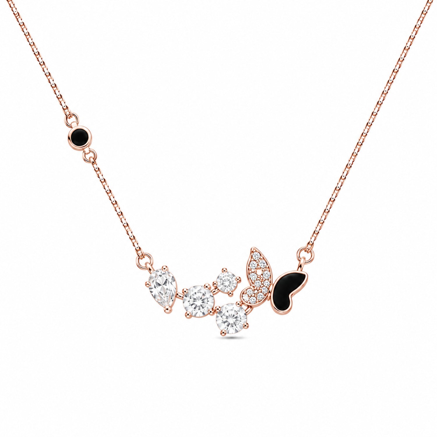 Midnight Butterfly 925 Silver Choker