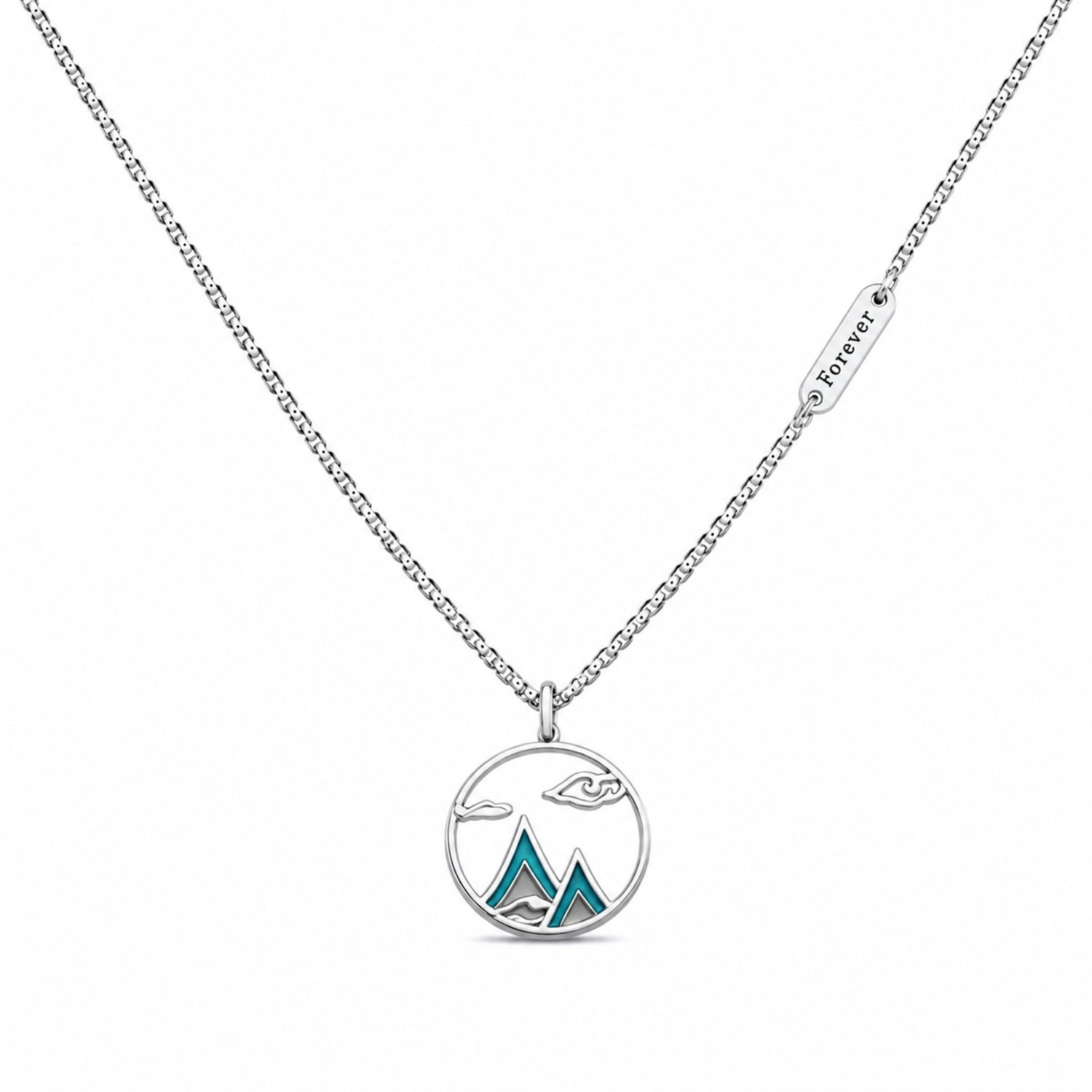 Wanderlust Mountain 925 Silver Chain