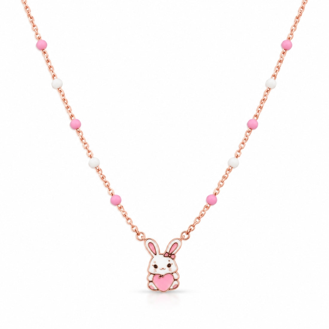 The Candy Bead Bunny 925 Silver Rose Gold Chain