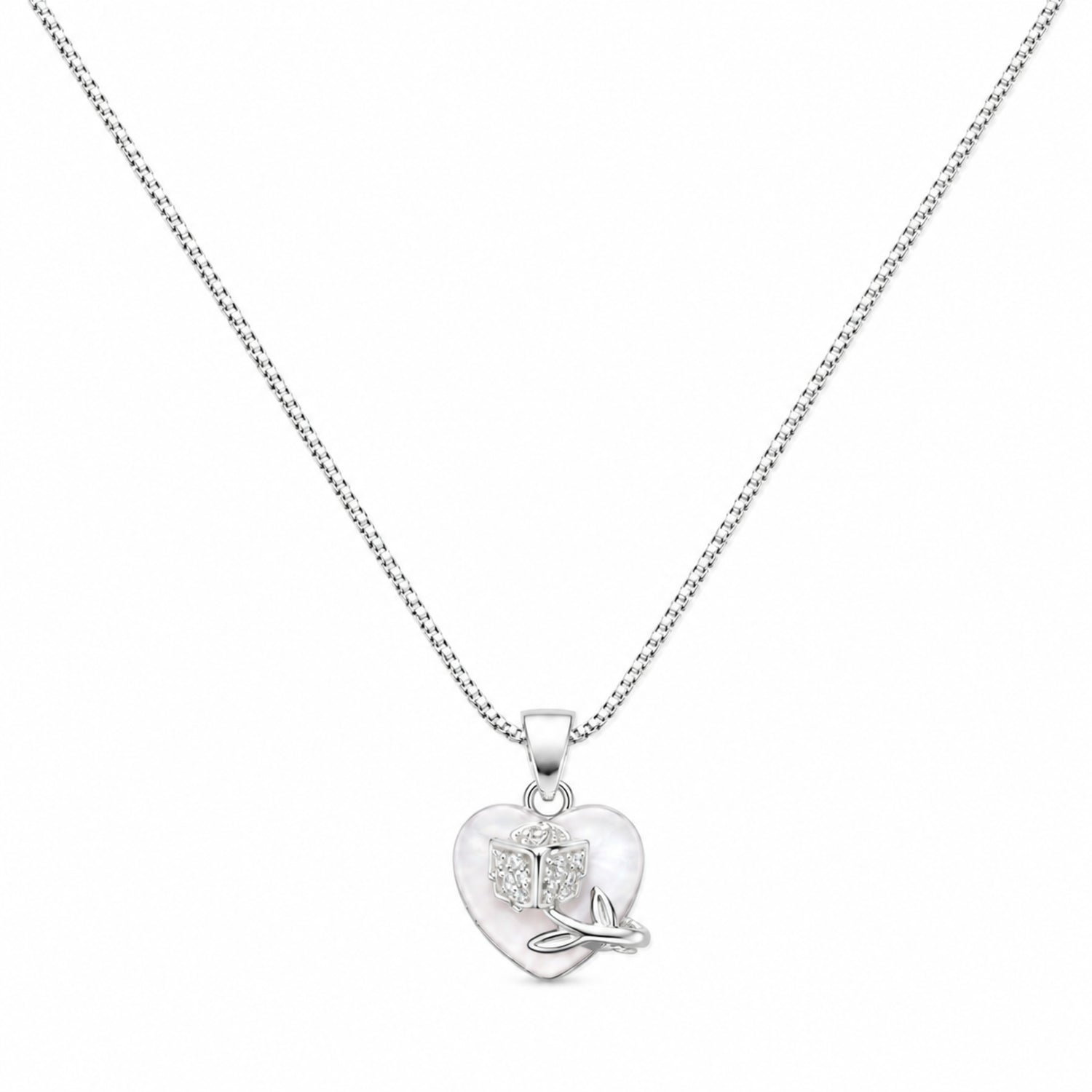 Luminous Rose 925 Silver Chain