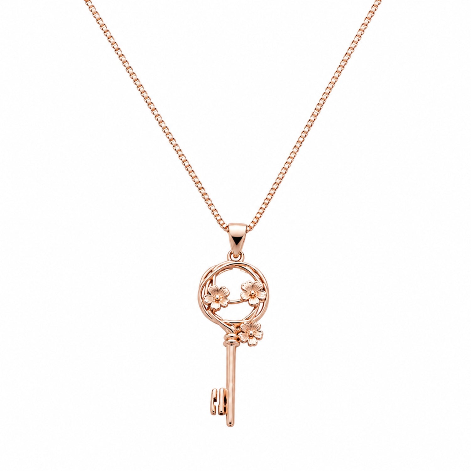 Blossom Secret 925 Silver Rose Gold Chain